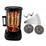 Nutrichef Vertical Rotisserie Oven – Rotating Kebob Cooker, Black